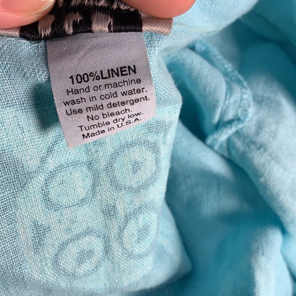 VINTAGE, linen, beachy, dress and button up shirt set!! - Picture 10 of 13